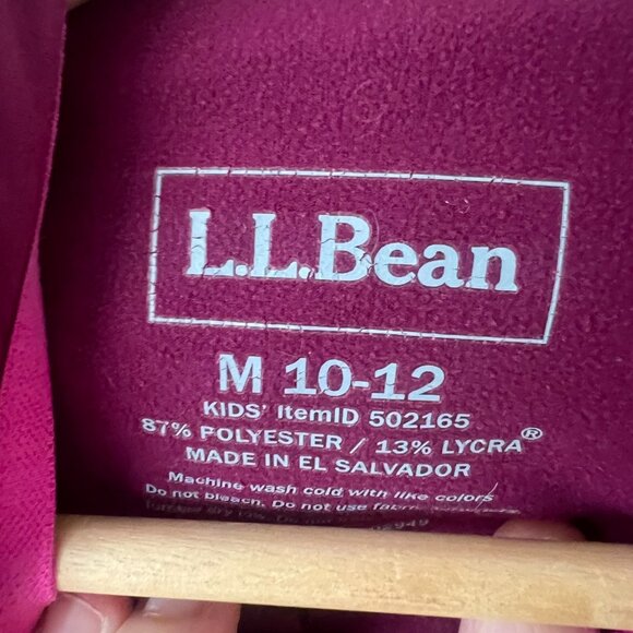 L.L. Bean Kid's Wicked Warm Long Underwear Expedition Balaclava Top Size M 10-12 - Picture 4 of 6